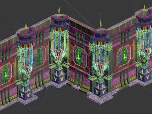 evil creatures - wall connection 01 Modelo 3D