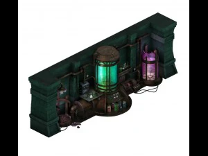 böse Kreatur - experimentelle Ausrüstung 01 3D Modell