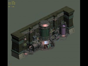 evil creature - experimental equipment 01 Modelo 3D