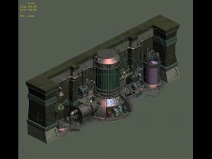 evil creature - experimental equipment 01 3D Model