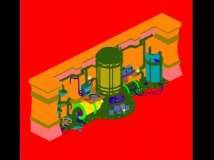 evil creature - experimental equipment 01 Modelo 3D