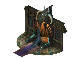 evil creatures - throne 01 3D 모델