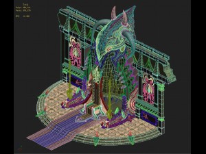 evil creatures - throne 01 Modello 3D