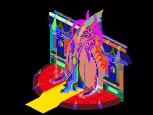 evil creatures - throne 01 3D Model