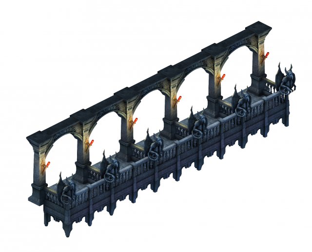 evil creatures - balconies 3D Model .c4d .max .obj .3ds .fbx .stl .blend 