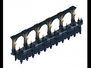 evil creatures - balconies Modelo 3D