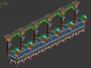 evil creatures - balconies 3D Model