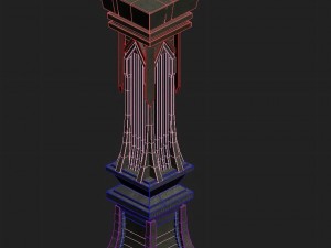 evil creatures - pillars 01 3D Model
