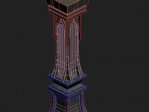evil creatures - pillars 01 3D Model