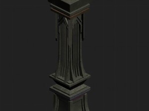 evil creatures - pillars 01 3D Model