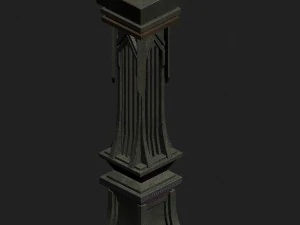 evil creatures - pillars 01 3D Model