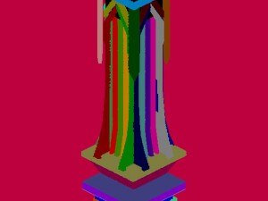 evil creatures - pillars 01 3D Model