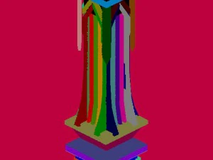 evil creatures - pillars 01 3D Model
