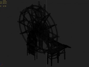 new village - water windmill Modelo 3D