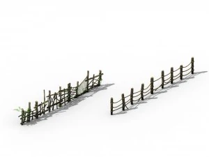 new village - fences 3D Model