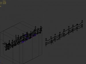 new village - fences Modèle 3D
