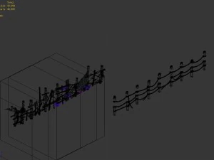 new village - fences 3D Model