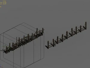new village - fences 3D Model