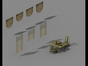 new village - objects 3D 모델