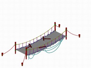 yumen off - rope wooden bridge 01 3D मॉडल