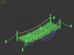 yumen off - rope wooden bridge 01 3D मॉडल