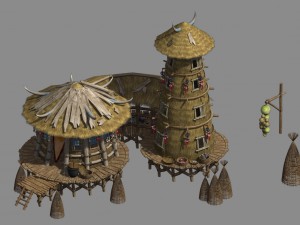 the original tribe - water cabin 02 3D Model