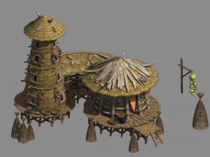 the original tribe - water cabin 02 Modelo 3D
