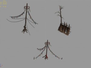 the original tribe - tent - ribbon 01 Model 3D