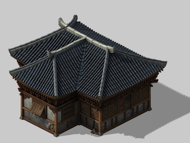 war - broken houses 02 3D 모델 .c4d .max .obj .3ds .fbx .stl .blend 