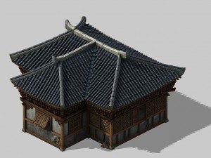 war - broken houses 02 3D Model