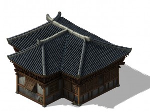 war - broken houses 02 3D 모델