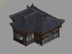 war - broken houses 02 3D 모델