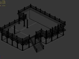 war - building market base 3D Model