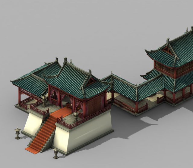 war corps - lu station 1 3D Model .c4d .max .obj .3ds .fbx .stl .blend 