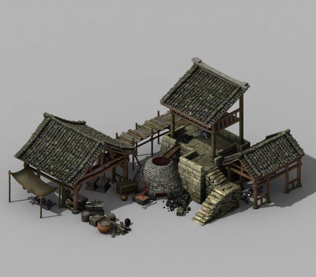 war corps - blacksmiths 02 3D 모델 .c4d .max .obj .3ds .fbx .stl .blend 