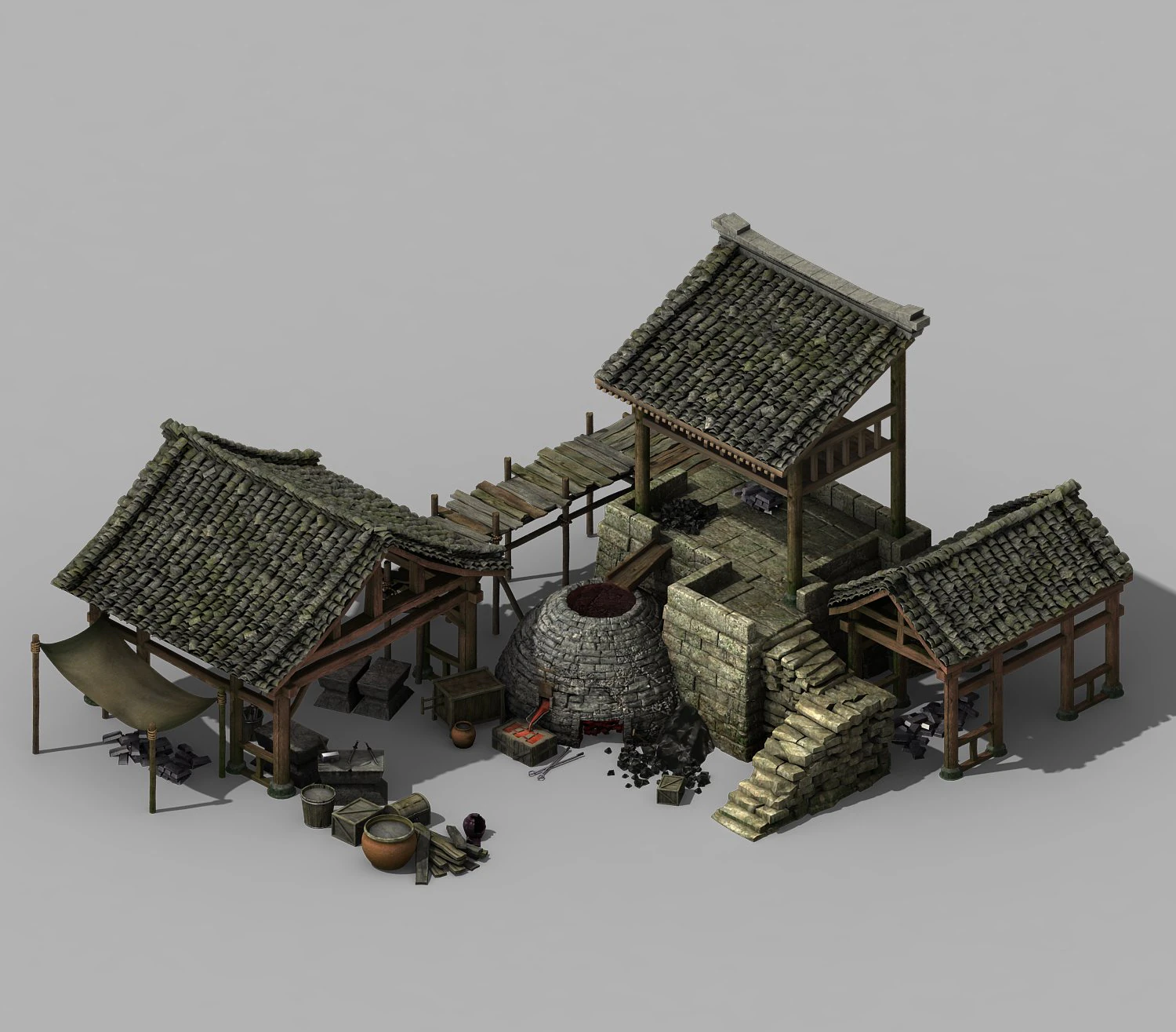 war corps - blacksmiths 02 3D Model .c4d .max .obj .3ds .fbx .stl .blend 