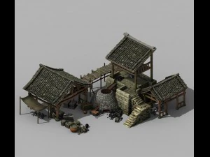war corps - blacksmiths 02 3D Model