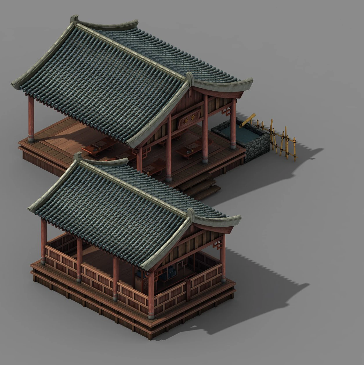 war corps - private supplementary school 01 3D Model .c4d .max .obj .3ds .fbx .stl .blend 