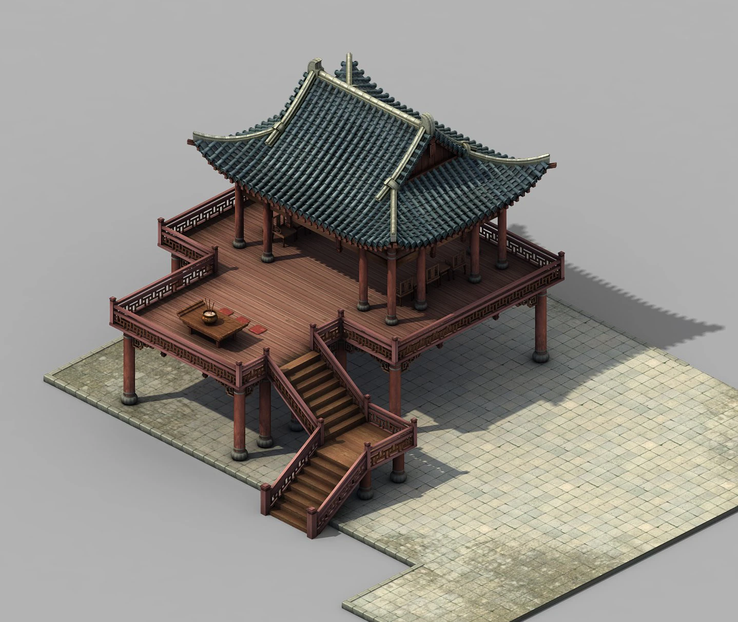 war corps - yantai 01 3D Model .c4d .max .obj .3ds .fbx .stl .blend 