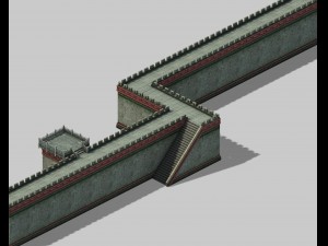 the main city of war - the walls 3D Model