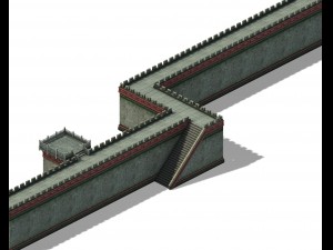 the main city of war - the walls 3D Model