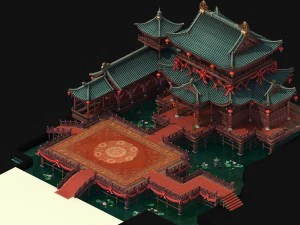 cambiare citt&agrave; - ristorante 11 Modello 3D