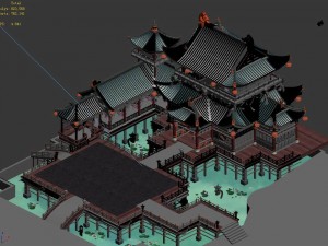 chang an city - restaurant 11 Modèle 3D