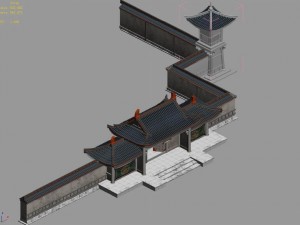chang an city - barracks 11 Modèle 3D