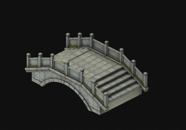 chang an city - stone bridge 11 3D मॉडल .c4d .max .obj .3ds .fbx .stl .blend 
