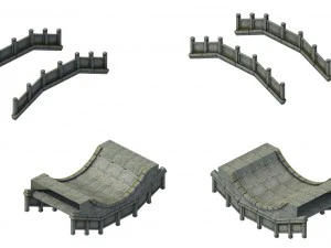 chang an city - stone bridge 11 3D Model