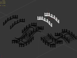 chang an city - stone bridge 11 3D Model
