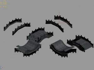 chang an city - stone bridge 11 3D Model