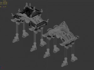 chang an city - booths arch 11 3D Model