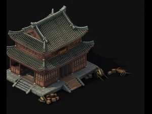 chang an city - blacksmith shop 11 3D Model